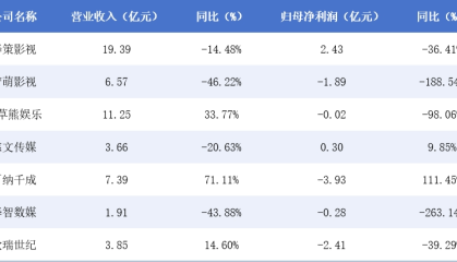 影视年报|剧集产业“减量增质”仍是主旋律 百纳千成“增收不增利” 稻草熊娱乐扭亏在望
