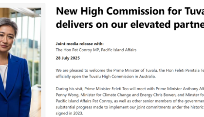 25年后或被淹，这个太平洋岛国计划整体“搬到”澳洲