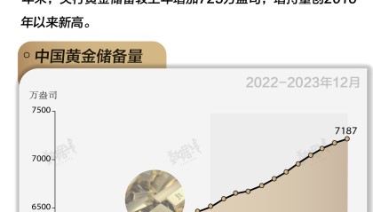 基本面 | 央行黄金储备“14连增”，全年增持量创八年新高