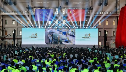 空客天津再扩产能,第二条A320总装线启用,直指月产75架目标