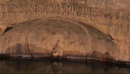 内有东魏1043尊石佛，鹤壁一水库水位下降现千佛窟，水库管理方回应