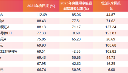 2025年度QDII业绩出炉：最高汇添富香港优势精选涨超112%VS易方达原油跌逾13%(附涨跌榜)