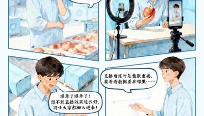 【我在老区“种”青春·AI漫画】云端筑梦直播促农